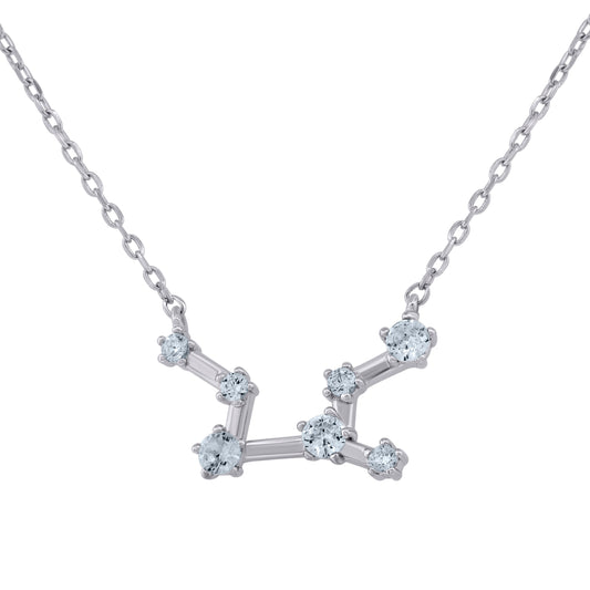 925 Sterling Silver Virgo 18" Necklace