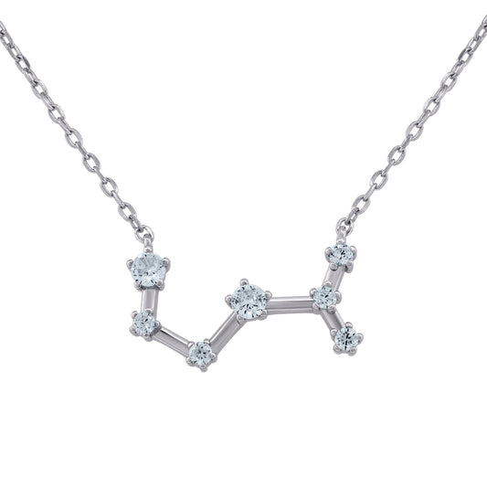 925 Sterling Silver Scorpio 18" Necklace