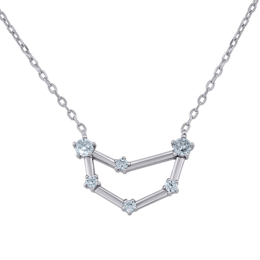 925 Sterling Silver Capricorn 18" Necklace