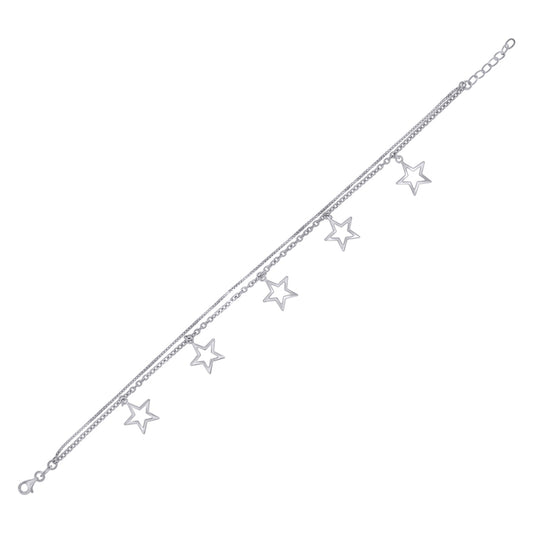 925 Sterling Silver Anklet-10"