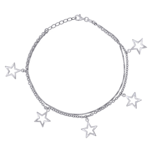 925 Sterling Silver Anklet-10"