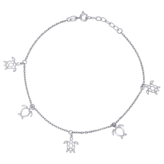 925 Sterling Silver Anklet-10"