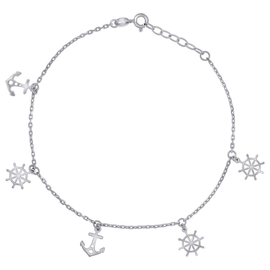 925 Sterling Silver Anklet-10"