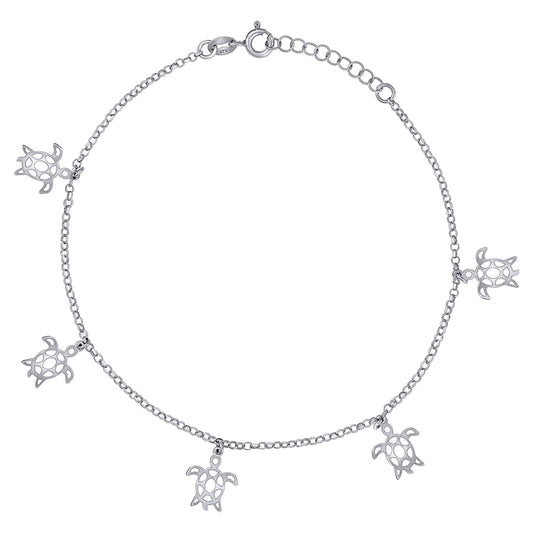 925 Sterling Silver Anklet-10"