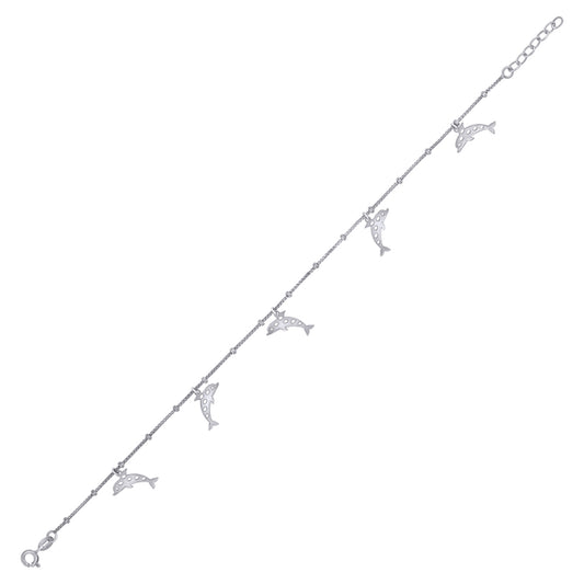 925 Sterling Silver Anklet-10"