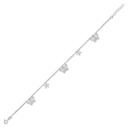 925 Sterling Silver Anklet-10"