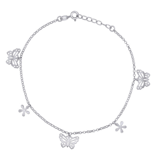 925 Sterling Silver Anklet-10"