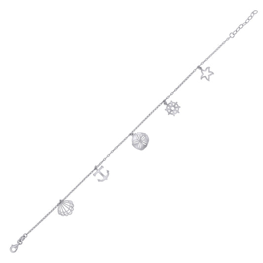 925 Sterling Silver Anklet-10"