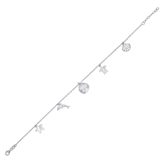 925 Sterling Silver Anklet-10"