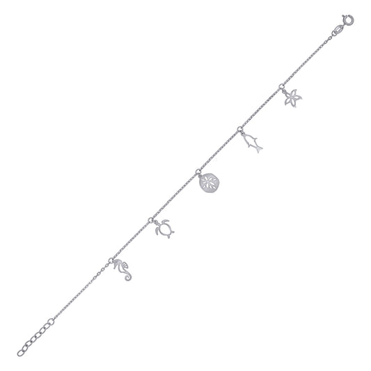 925 Sterling Silver Anklet-10"