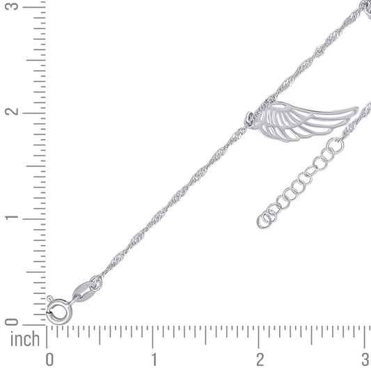 925 Sterling Silver Anklet 10"