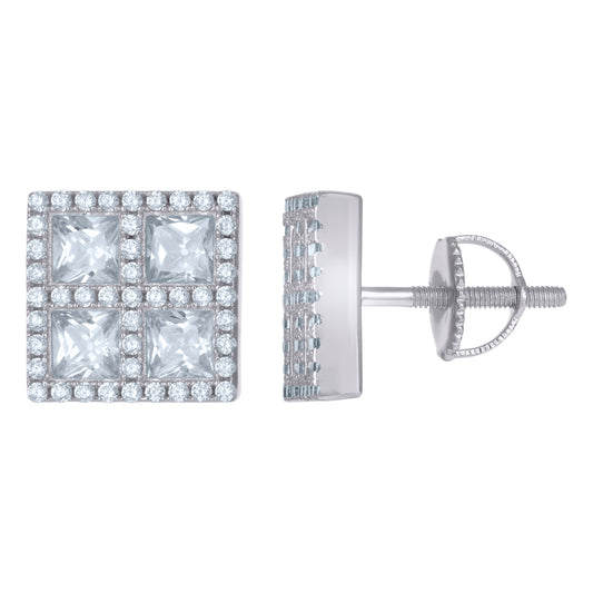 925 Sterling Silver Cz Earrings