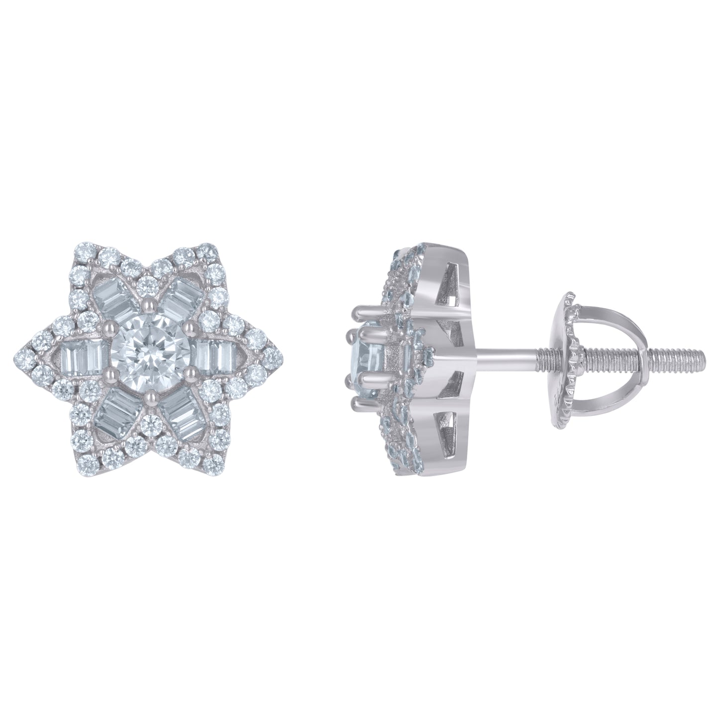 925 Sterling Silver Cz Earrings