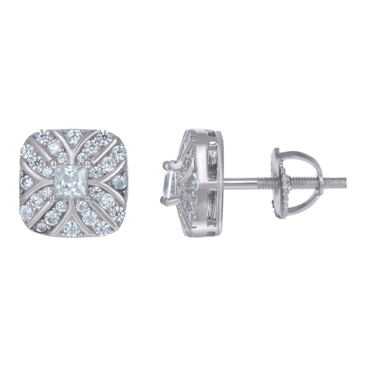 925 Sterling Silver Cz Earrings