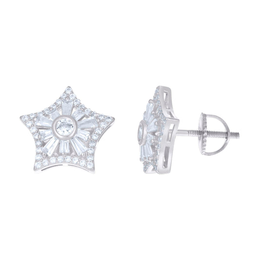 925 Sterling Silver Cz Earrings