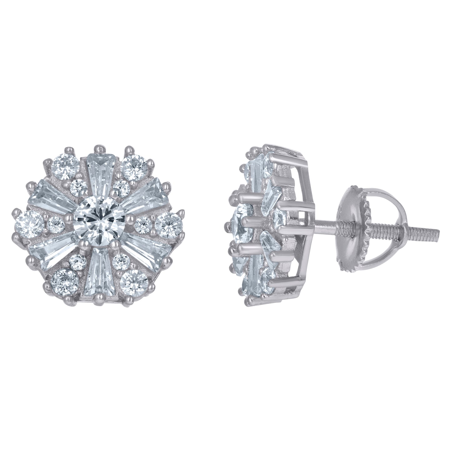 925 Sterling Silver Cz Earrings