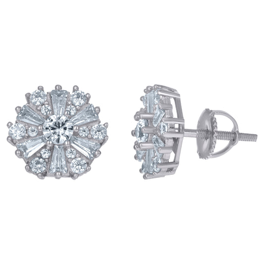 925 Sterling Silver Cz Earrings