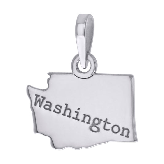 925 Sterling Silver Washington Pendant