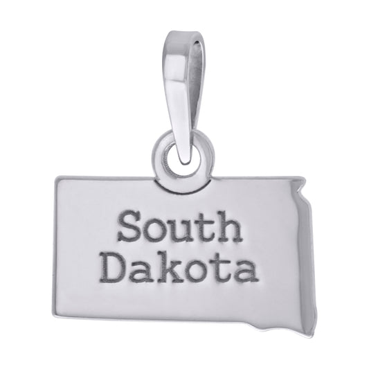 925 Sterling Silver South Dakota Pendant