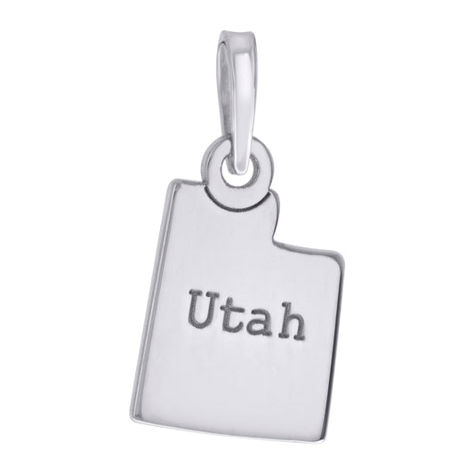 925 Sterling Silver Utah Pendant