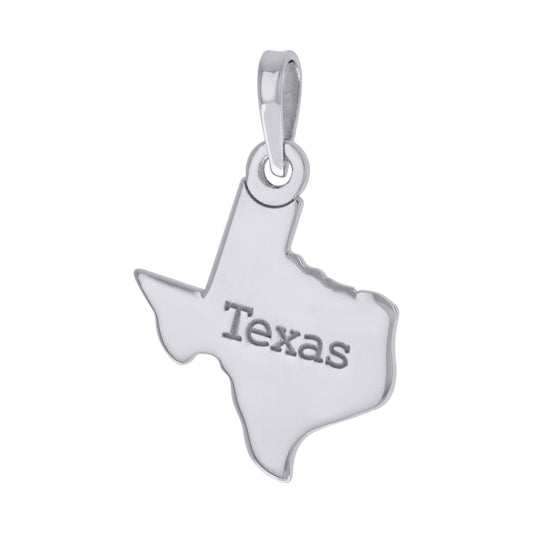 925 Sterling Silver Texas Pendant