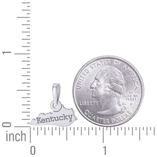 925 Sterling Silver Kentucky Pendant