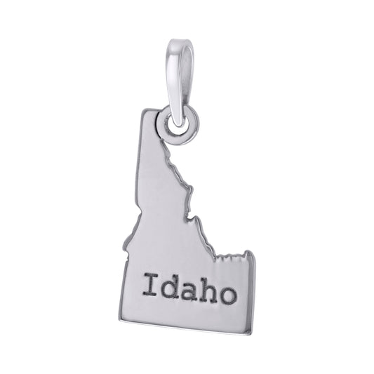 925 Sterling Silver Idaho Pendant