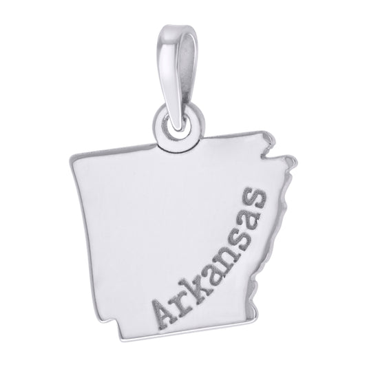 925 Sterling Silver Arkansas Pendant