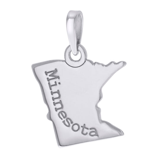 925 Sterling Silver Minnesota Pendant