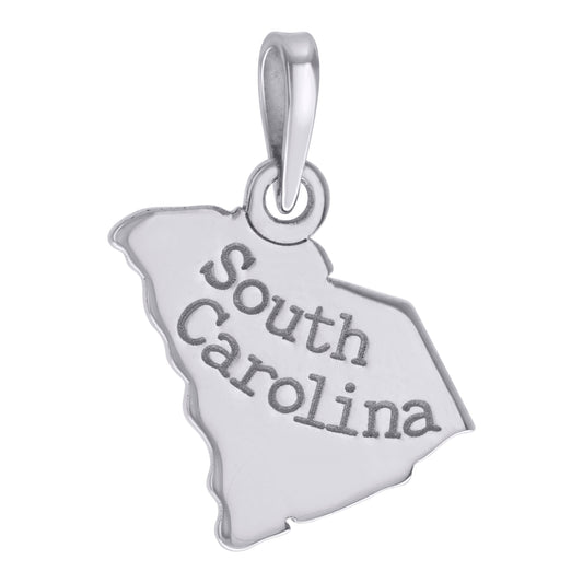 925 Sterling Silver South Carolina Pendant