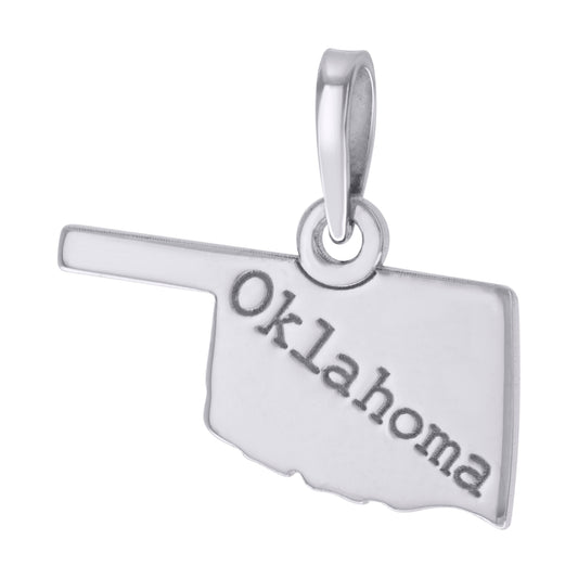 925 Sterling Silver Oklahoma Pendant