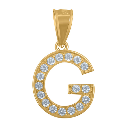 10Kt Gold Initial "G" Letter Pendant