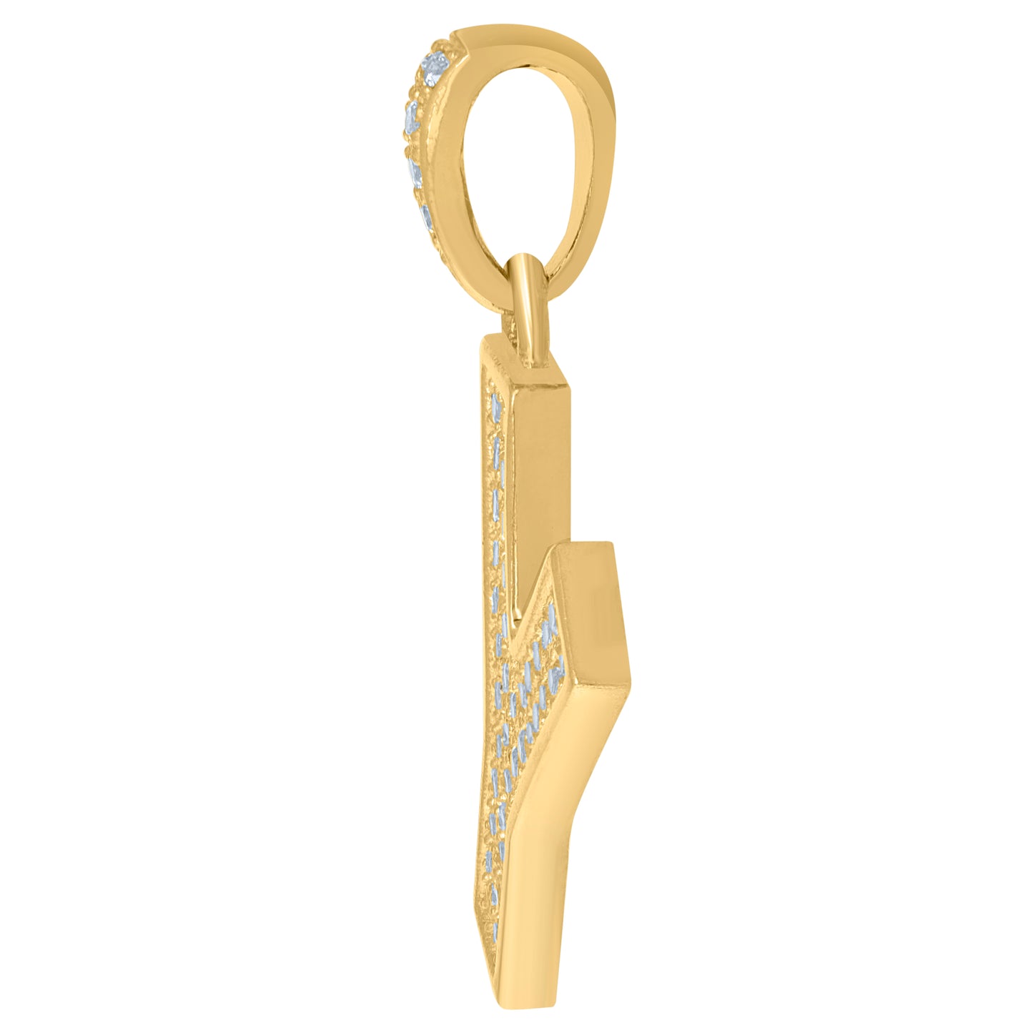 10Kt Gold Initial Letter Pendant "Y"