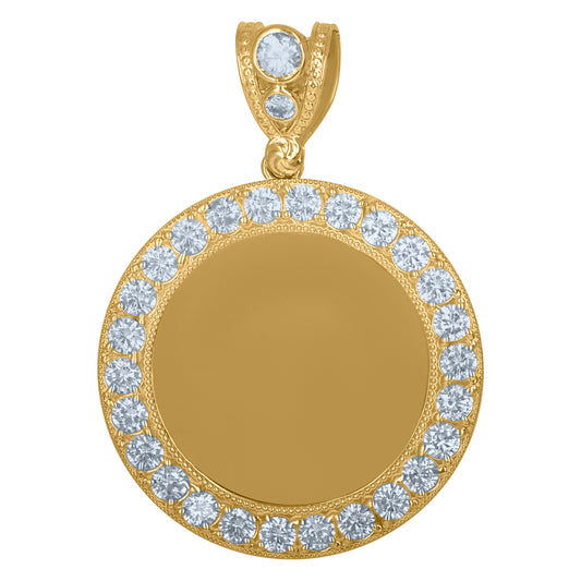 10Kt Gold Cz Pendant