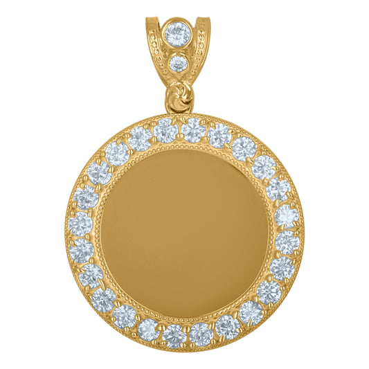 10Kt Gold Cz Pendant