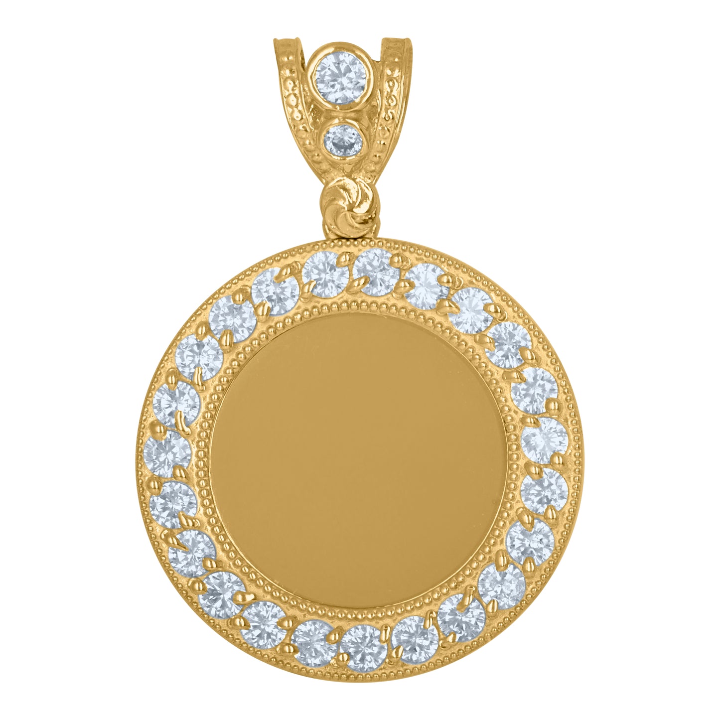10Kt Gold Cz Pendant