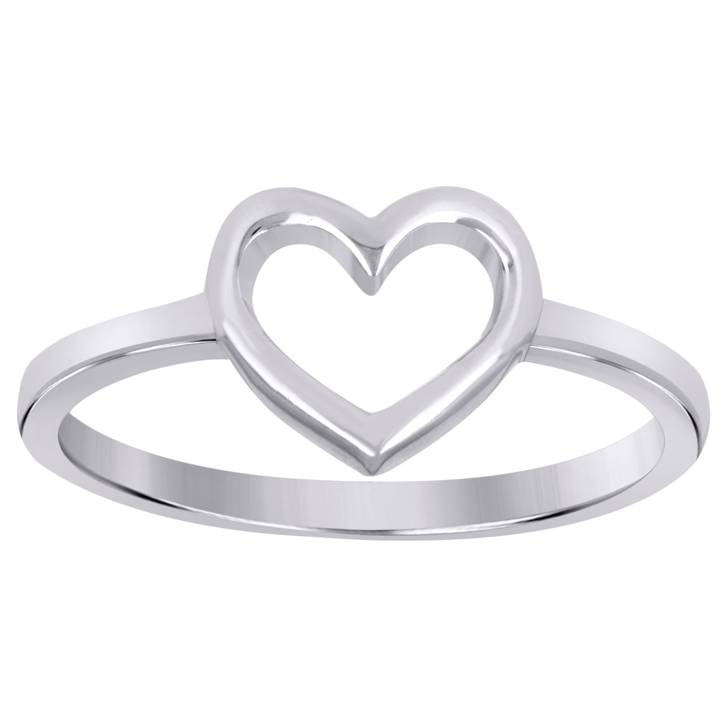 925 Sterling Silver Heart Ring S5