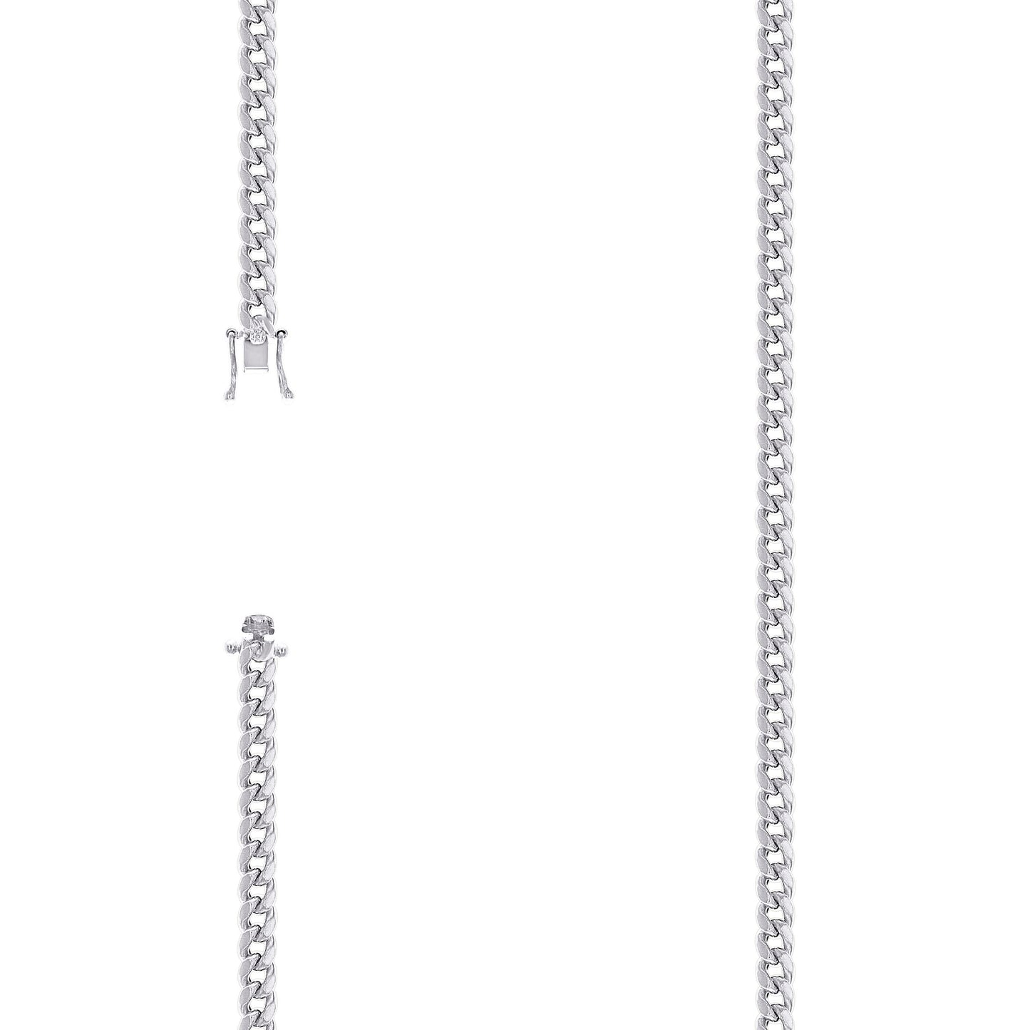 925 Silver Hollow Miami Cuban Chain 4.1mm