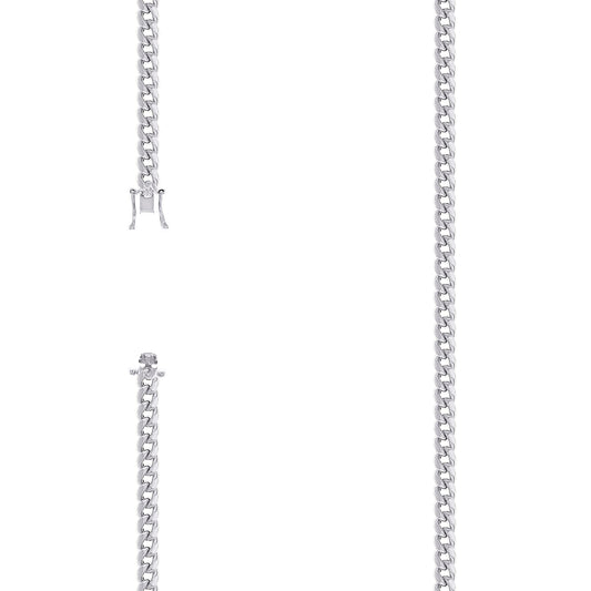 925 Silver Hollow Miami Cuban Chain 4.1mm