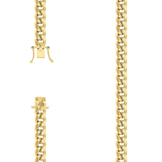 925 Silver Hollow Miami Cuban Chain 9mm