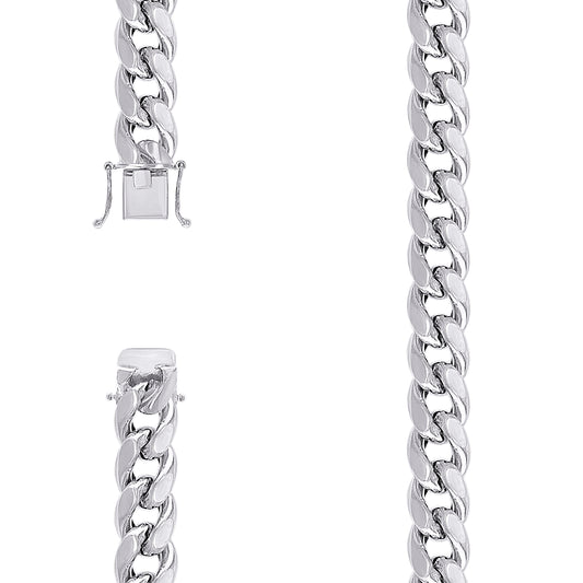 925 Silver Hollow Miami Cuban Chain 12.5mm