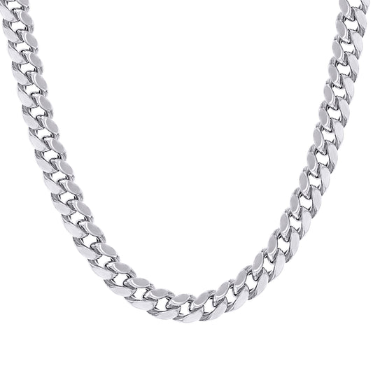 925 Silver Hollow Miami Cuban Chain 11mm