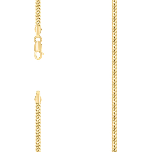 925 Silver Solid Miami Cuban Chain 2.6mm