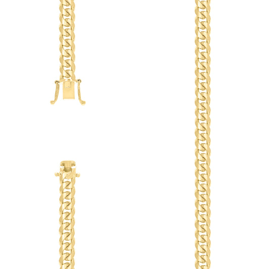 925 Silver Solid Miami Cuban Chain 7mm