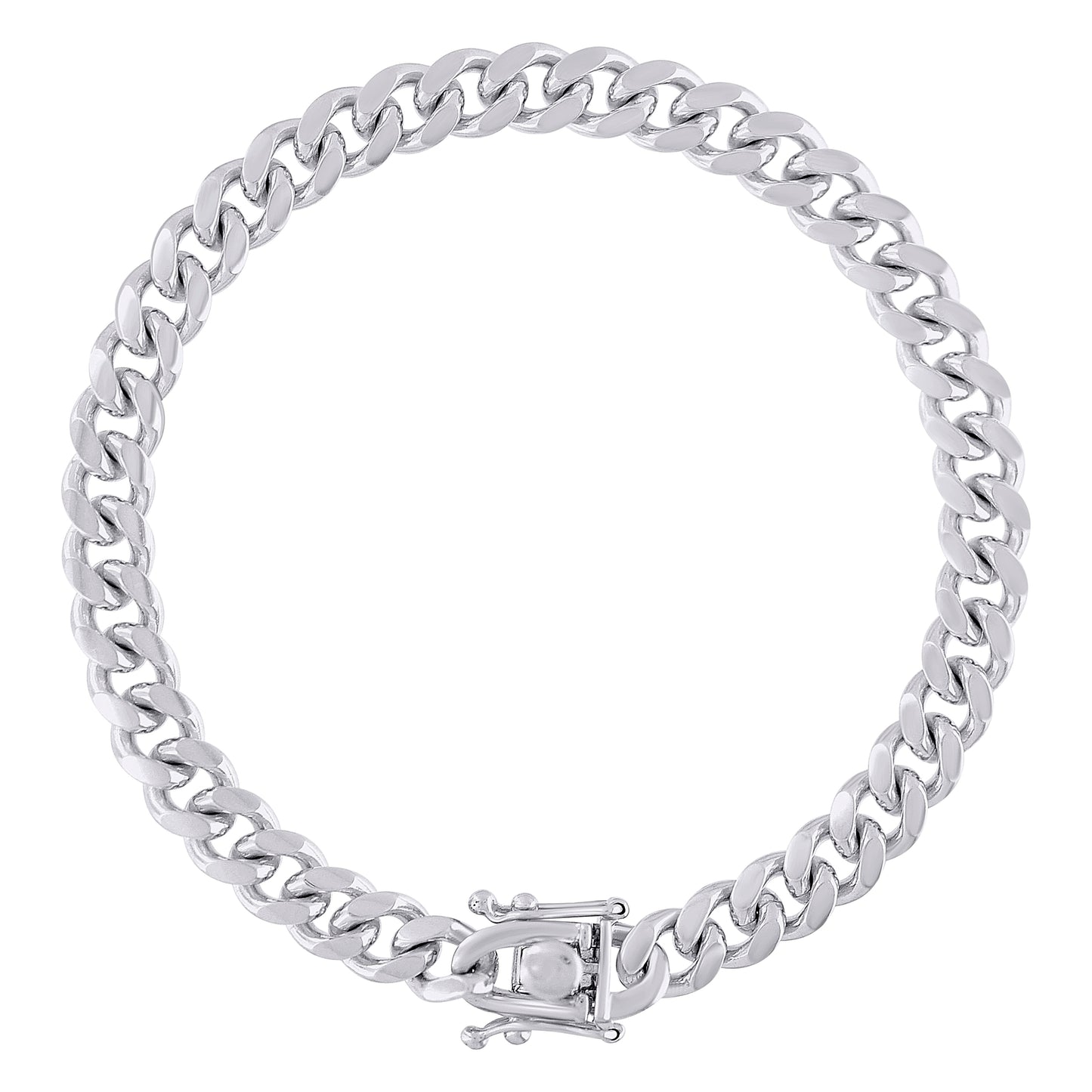 925 Silver Solid Miami Cuban Chain 7mm