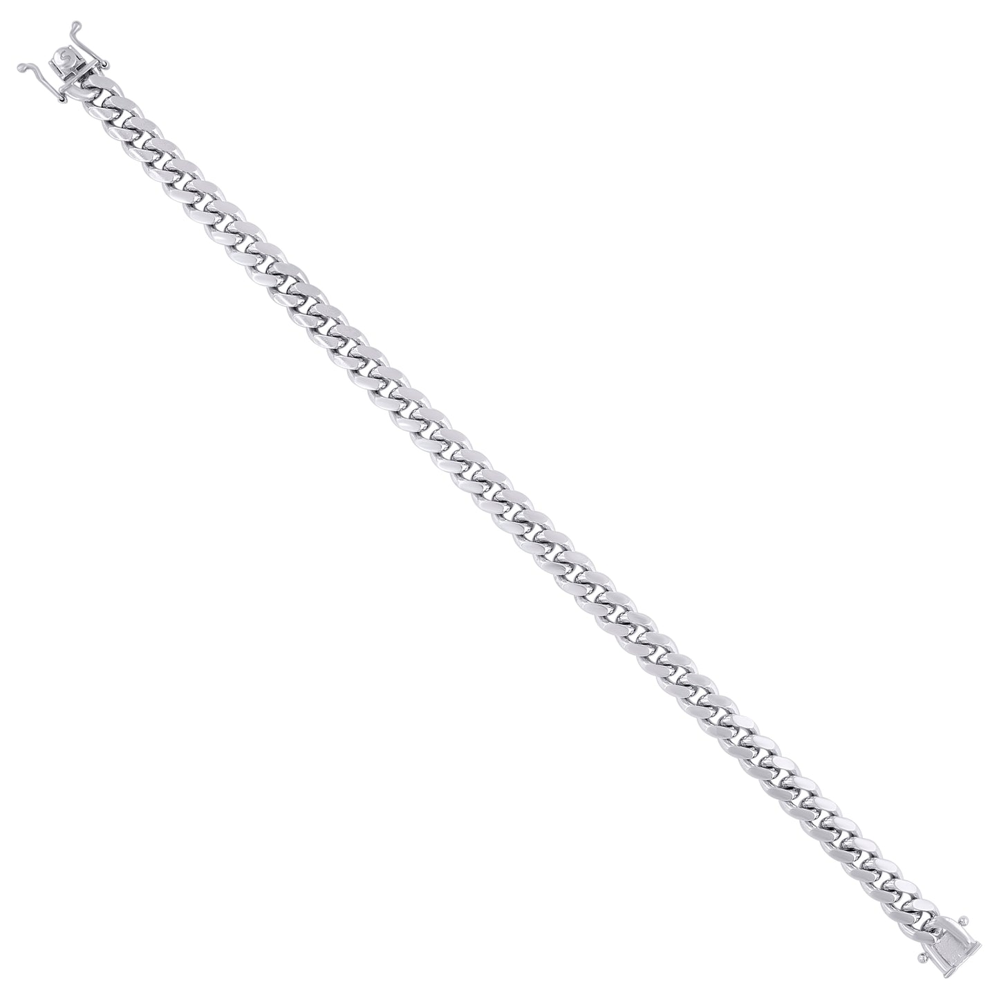925 Silver Solid Miami Cuban Chain 7mm