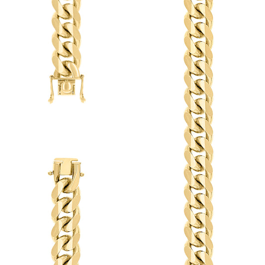 925 Silver Solid Miami Cuban Chain 12.8mm
