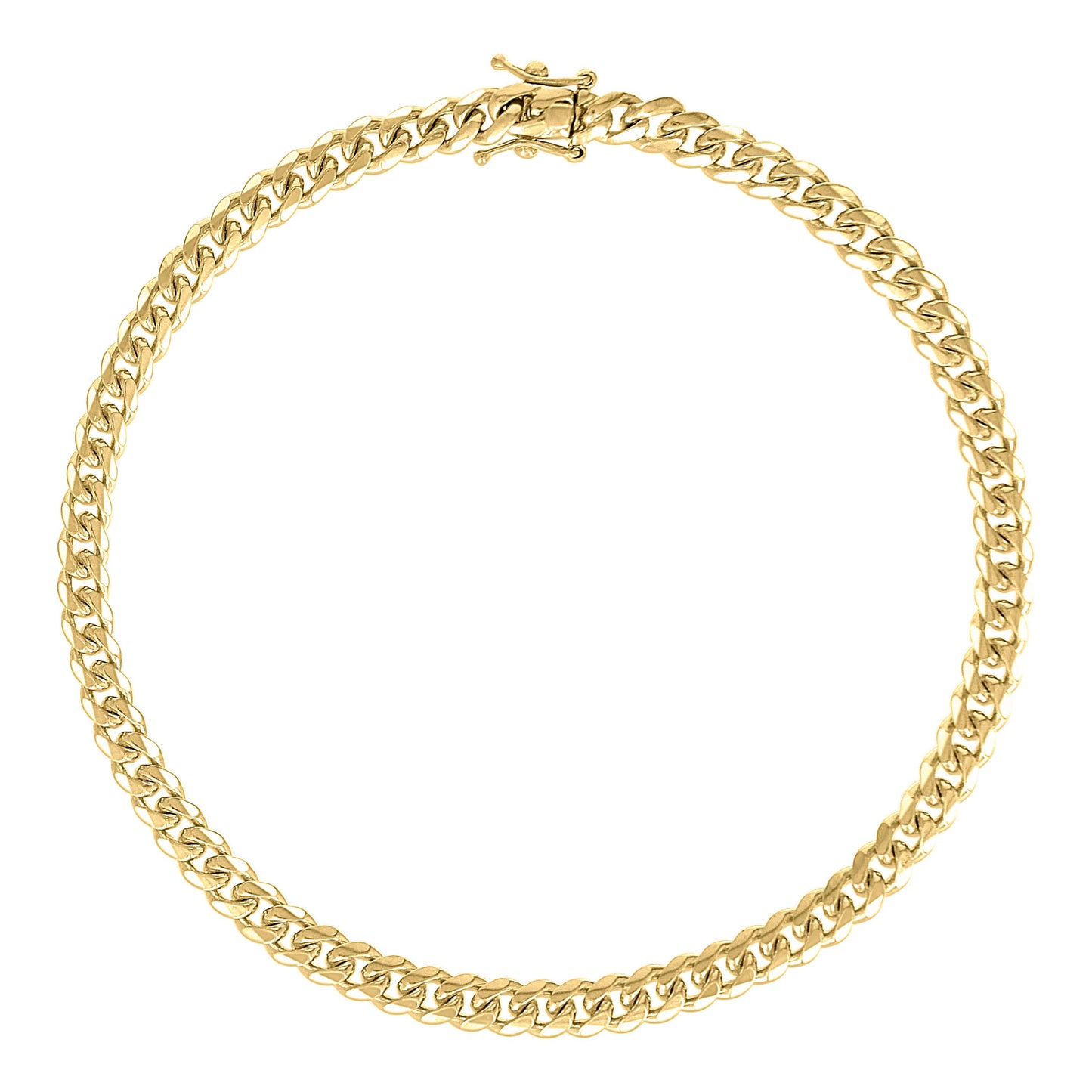 925 Silver Solid Miami Cuban Chain 4.1mm