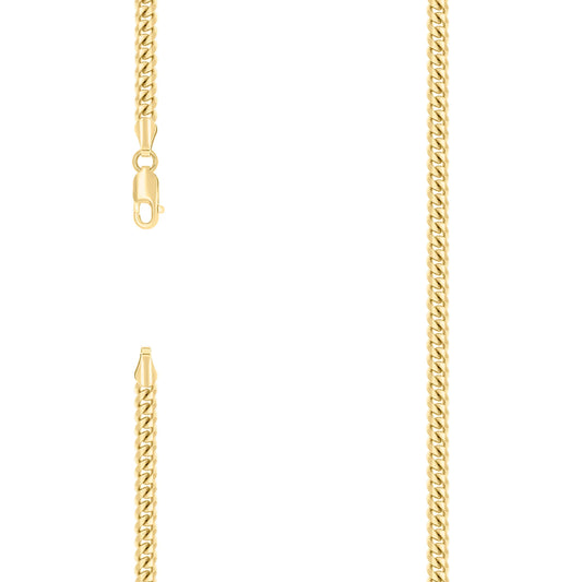 925 Silver Solid Miami Cuban Chain 4.1mm