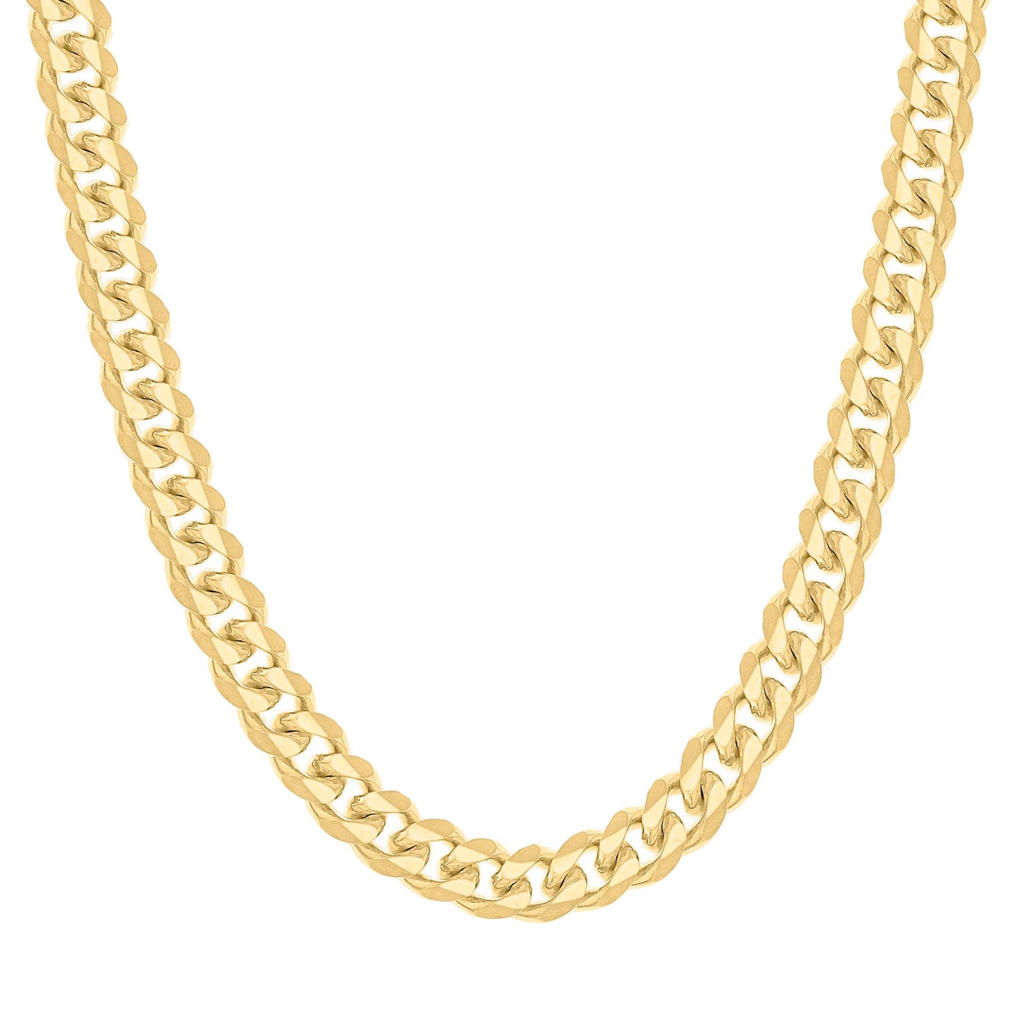 925 Silver Solid Miami Cuban Chain 9.8mm